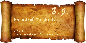 Borostyán Jella névjegykártya